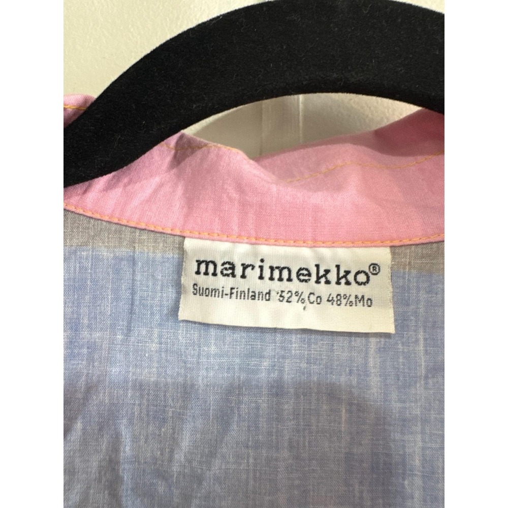 VTG Marimekko Dress 2 Piece Set Womens Medium Multicolor Colorblock Finland 80s - Picture 9 of 16